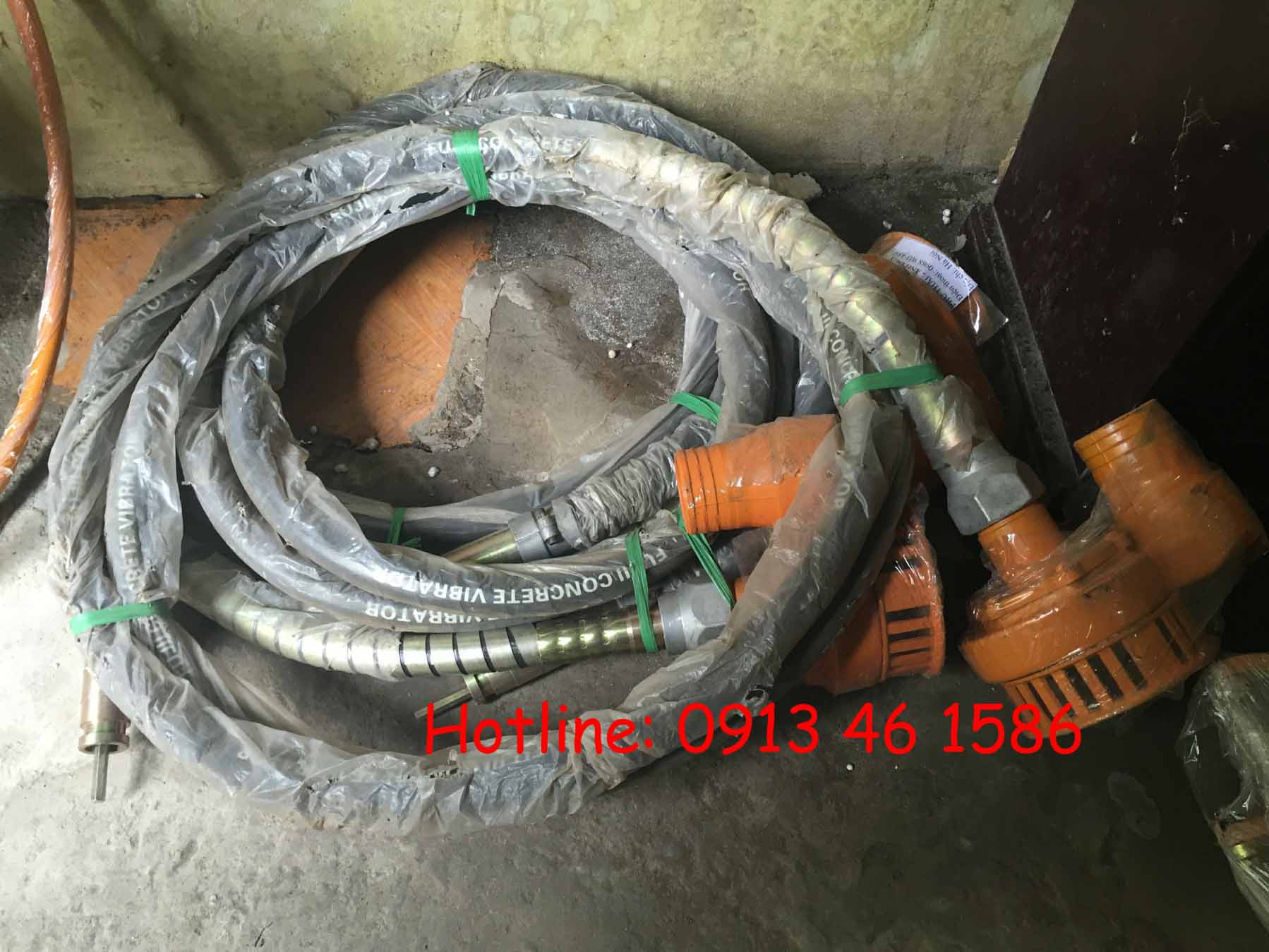 Dây đầm dùi bê tông chính hãng đủ kích cỡ