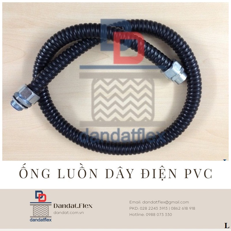 Ống ruột gà lõi thép luồn dây cáp điện bọc nhựa pvc, ống ruột gà inox