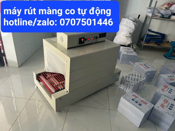 máy bọc màng co tự động phục vụ ngành văn phòng phẩm