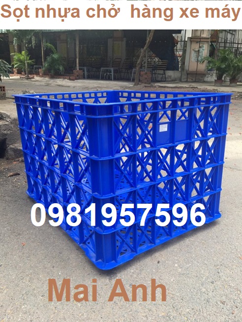 Sóng nhựa bít, thùng nhựa đặc 61x42x15 cm
