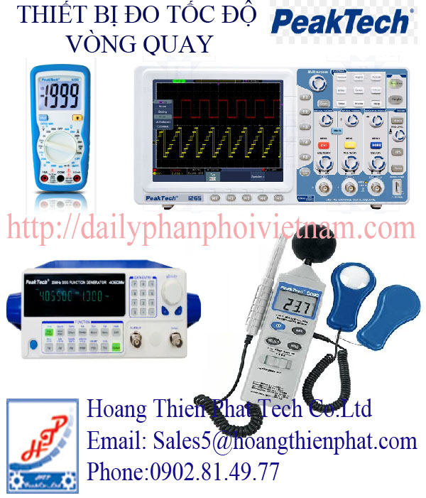 Thiết bị đo tốc độ vòng quay Peaktech.