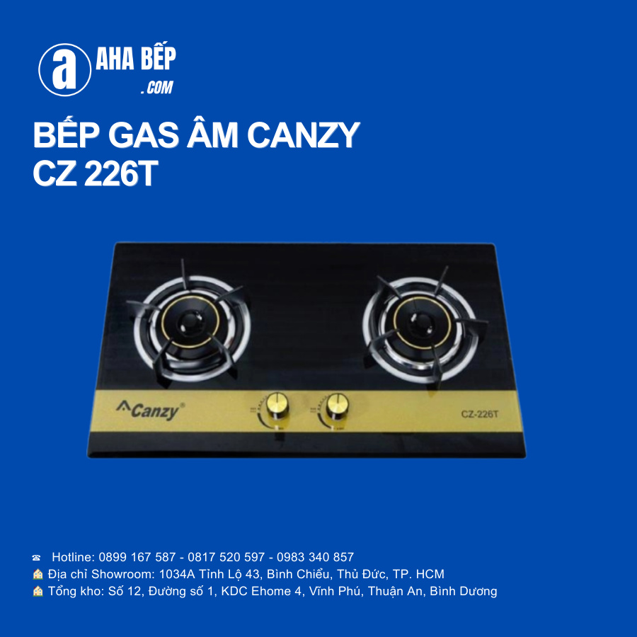 Bếp Gas Âm Cazy CZ 226T - Lựa chọn tuyệt vời cho căn bếp