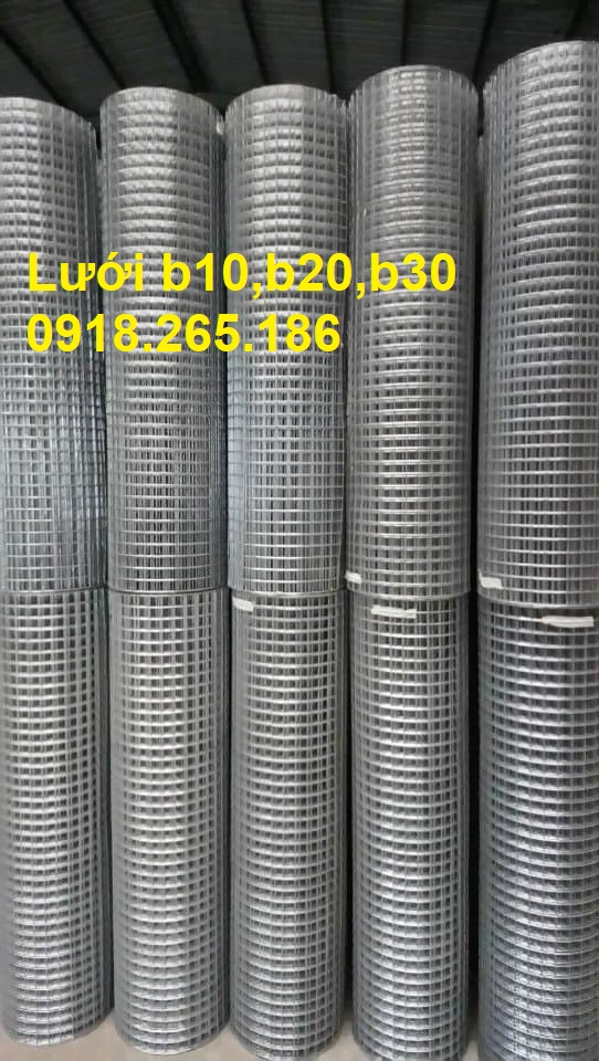 Lưới thép b10, b20, b30 mạ kẽm, lưới thép b10, b20, b30 dạng cuộn