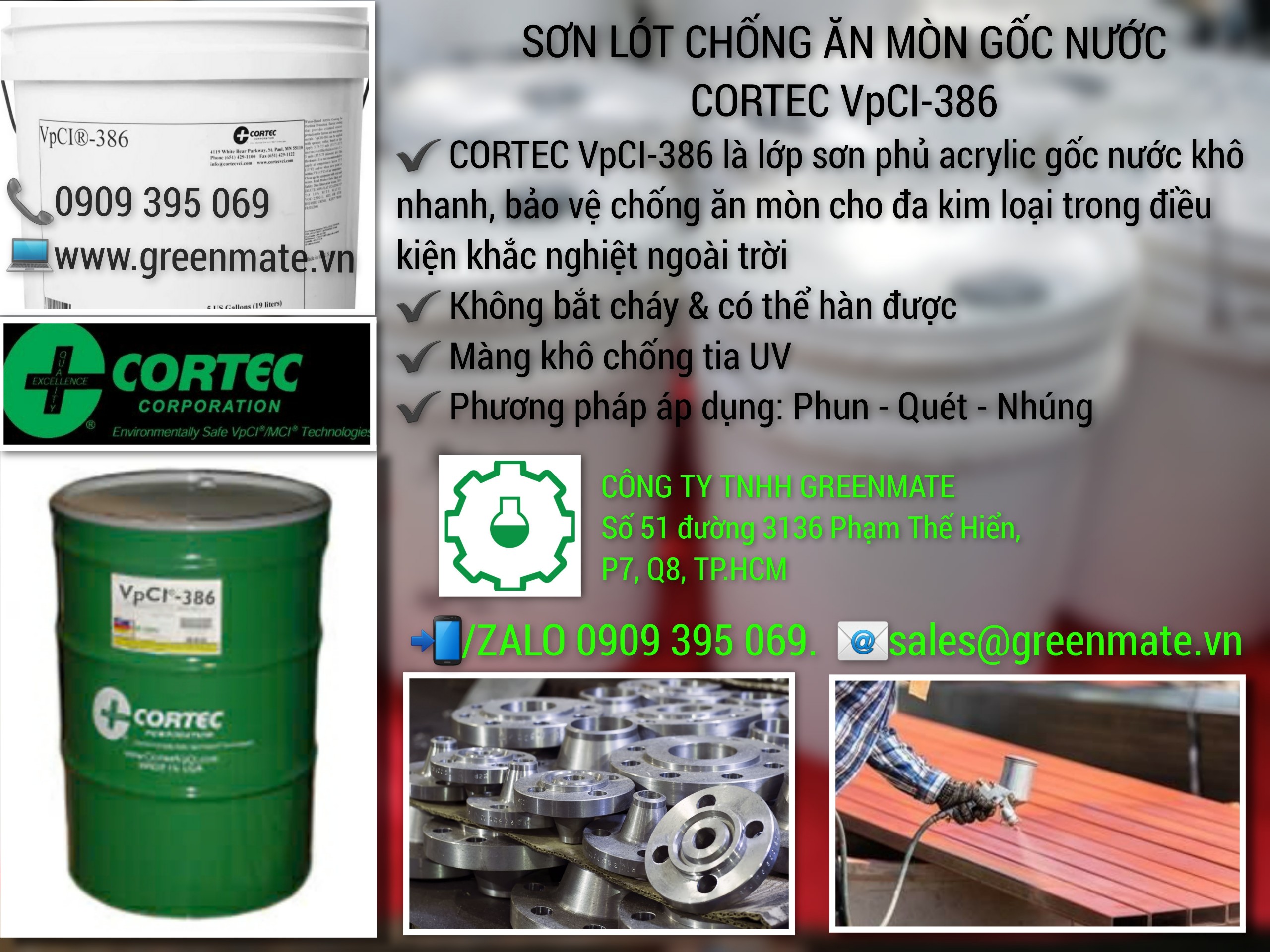 Sơn lót chống ăn mòn gốc nước CORTEC VpCI-386