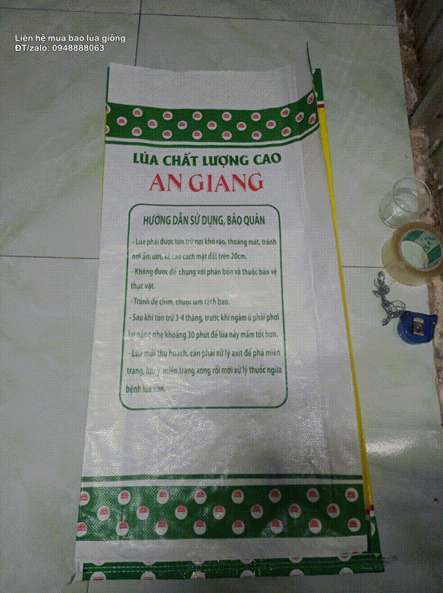 bao lúa giống 40kg an giang hàng có sẳn