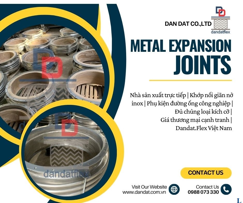 Khớp nối giãn nở inox 304 inox 316 sản xuất theo yêu cầu