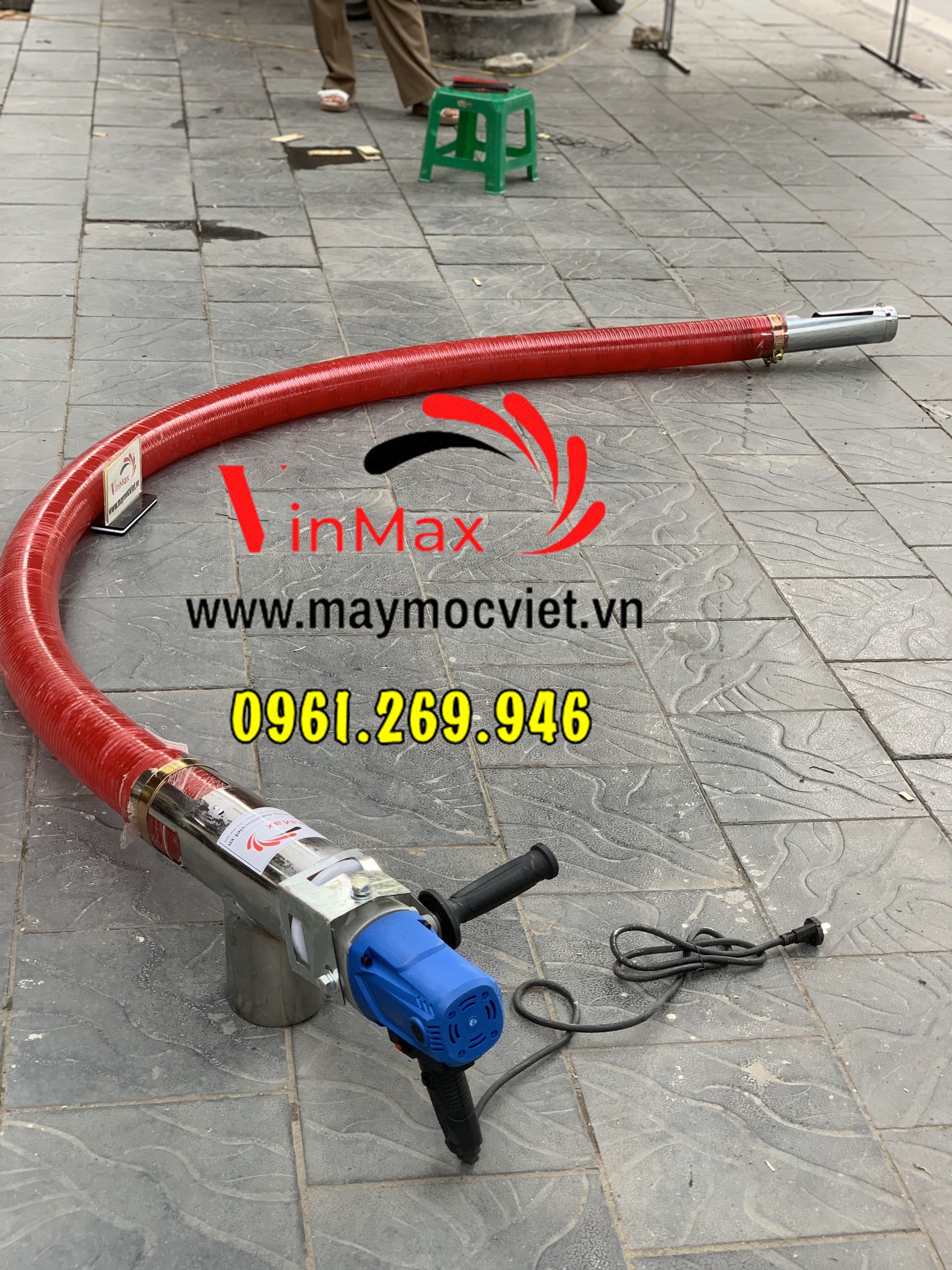 Máy hút nông sản dùng điện cáp mềm 4m Kawasaki VMH4000