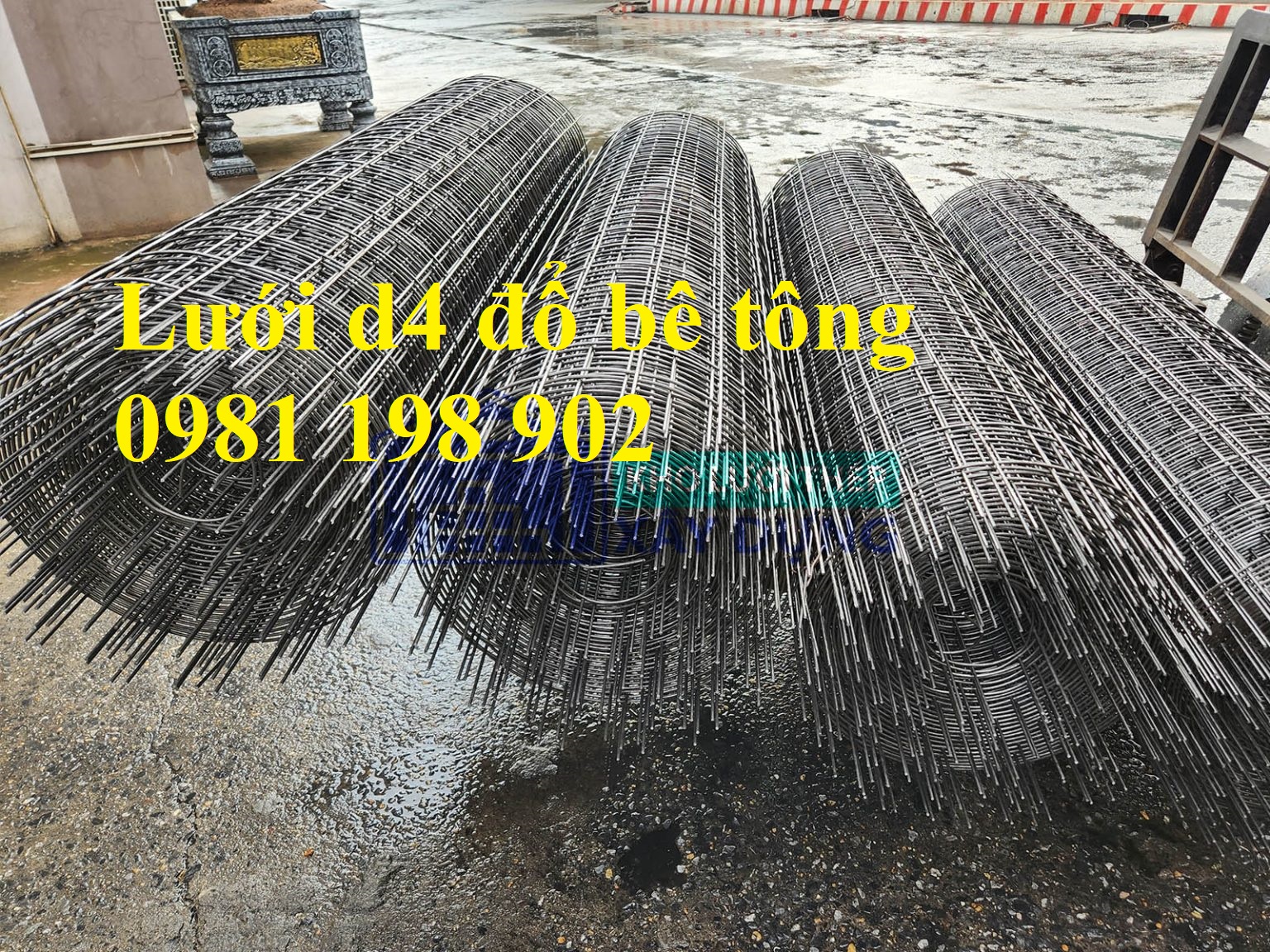 Lưới thép d4 a50x50,100x100, 200x200 dạng cuộn, dạng tấm đổ bê tông