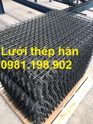 Lưới thép hàn đen dạng tấm phi 4, phi 5 đến phi 12 đổ sàn, đổ bê tông