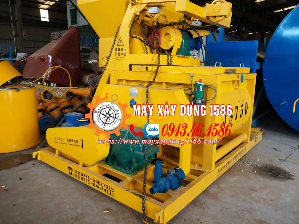 Máy trộn bê tông, trạm trộn bê tông js500, js750