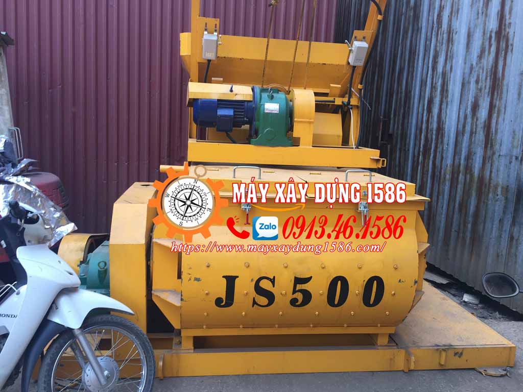 Máy trộn bê tông, trạm trộn bê tông js500, js750