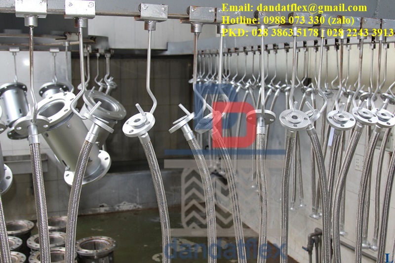 Khớp nối mềm chống rung, khớp nối mềm inox mặt bích
