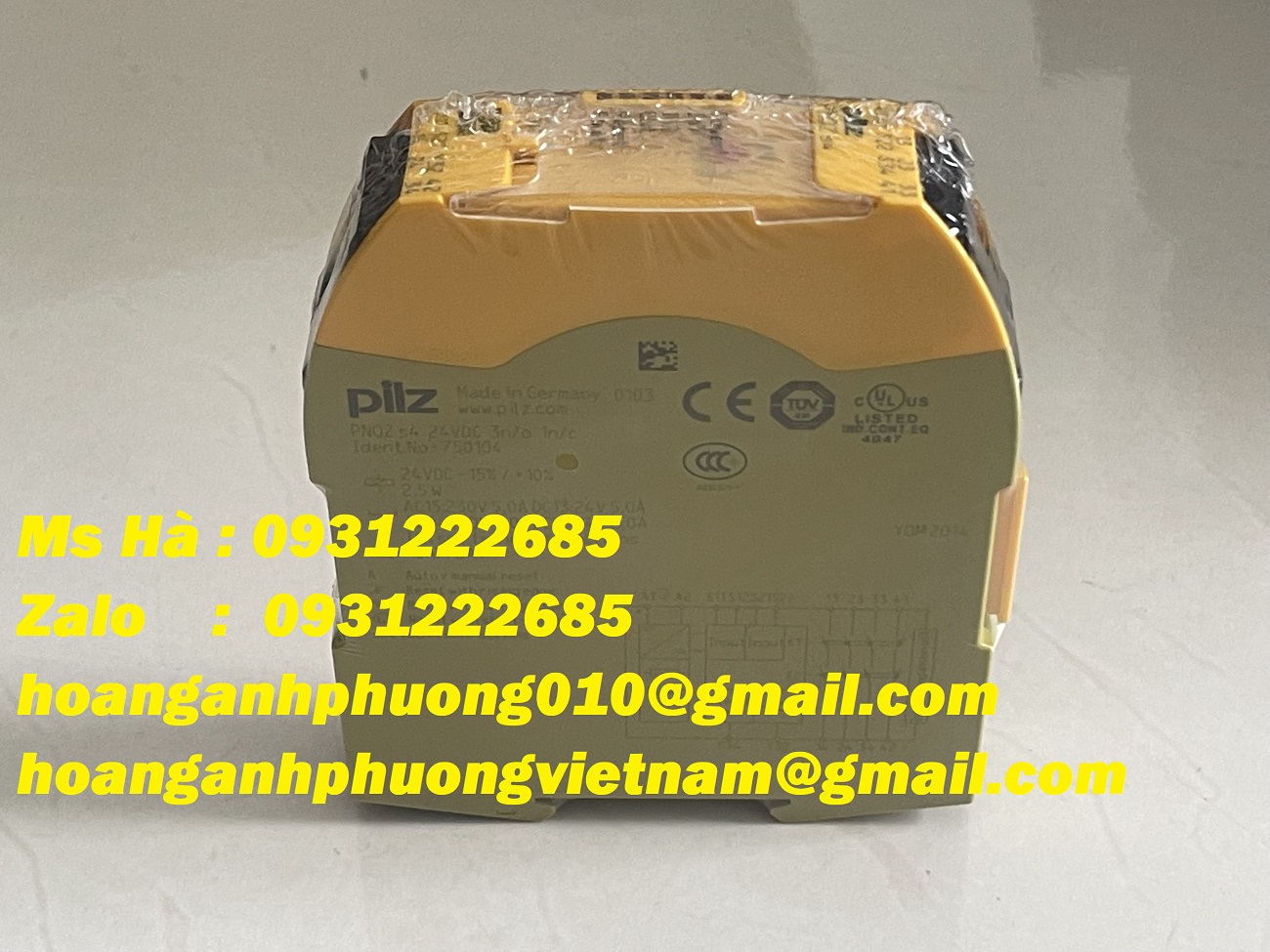 Chính hãng - Relay an toàn 750104 pilz PNOZ s4
