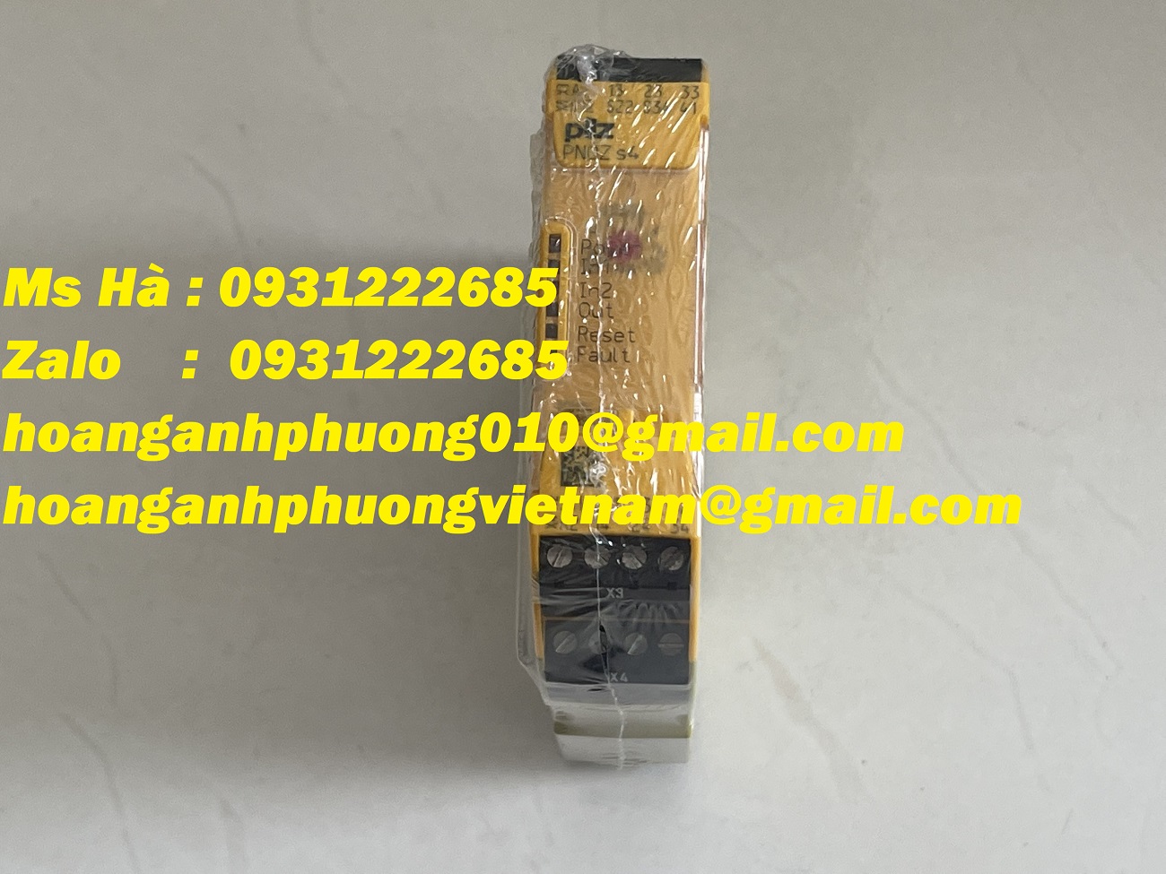 Chính hãng - Relay an toàn 750104 pilz PNOZ s4