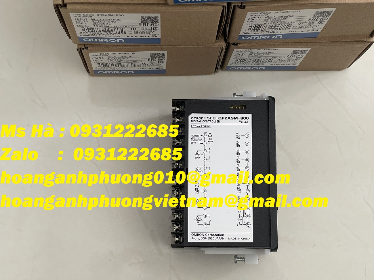 Điều khiển nhiệt độ Omron E5EC-QR2ASM-800 dòng omron
