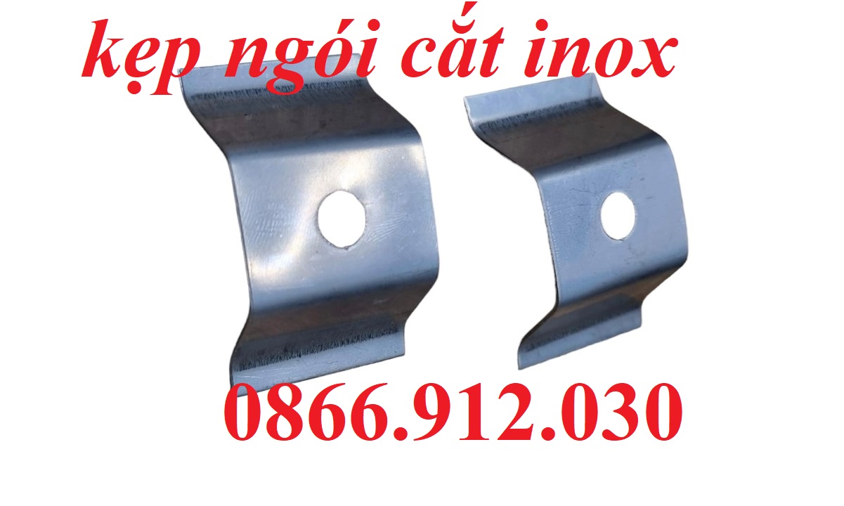 Kẹp ngói sóng, kẹp ngói bò tráng men inox 201 và 304