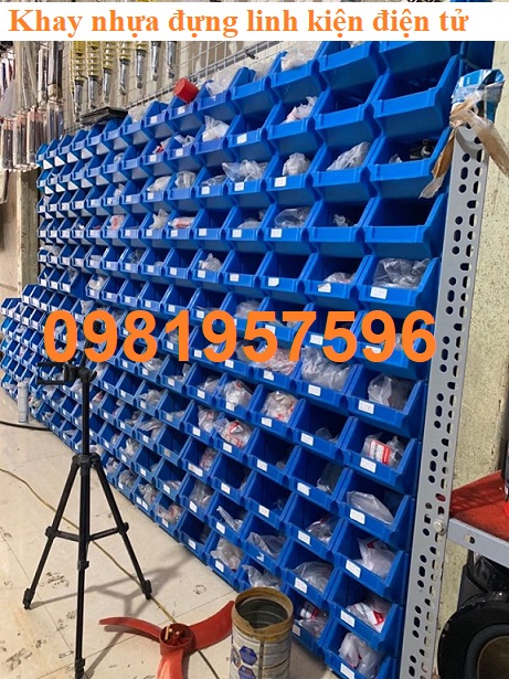 khay nhựa đựng linh kiện điện tử,  kích thước 240x155x125 mm