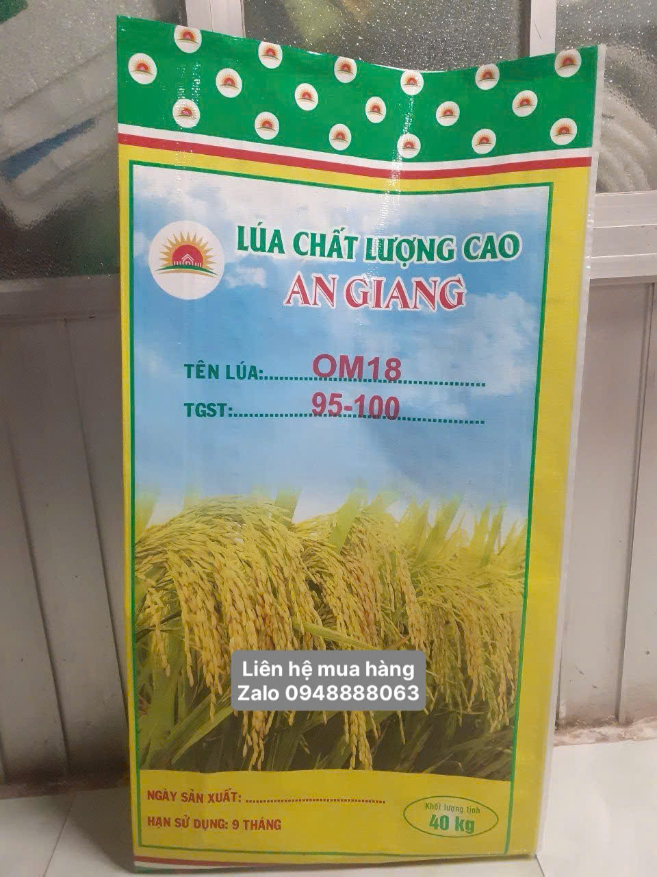 Bao lúa giống 40kg An Giang có sẳn nilong