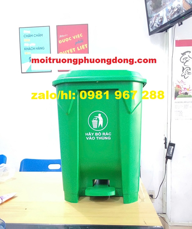 Thùng rác nhựa đạp chân 50 Lít trong nhà