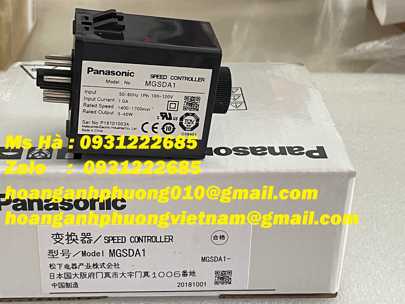Bộ điều tốc chính hãng panasonic MGSDA1 - MGSD series