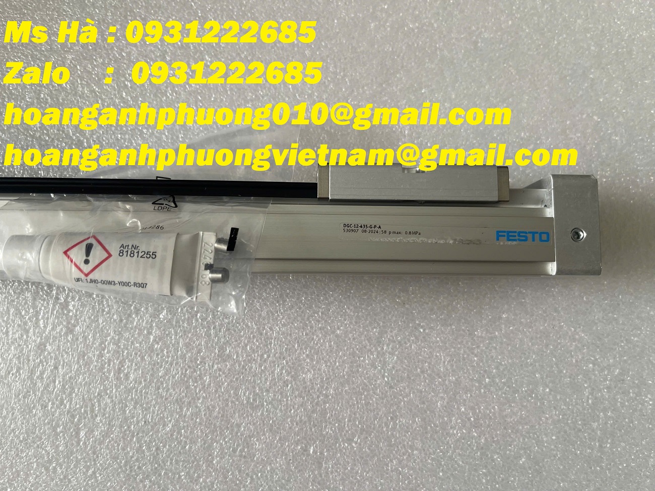 Festo DGC-12-435-G-P-A  xy lanh trượt  bảo hành toàn quốc