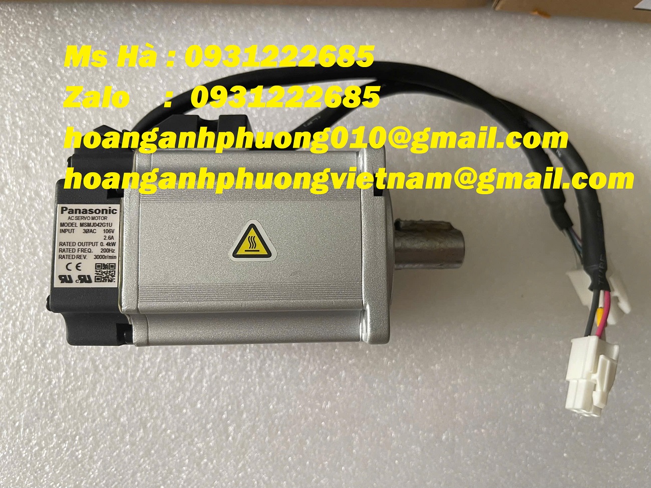 Động cơ sẹc vô panasonic MSMJ042G1U chính hãng - hàng new