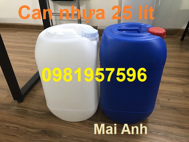 Can nhựa, can nhựa 25 lít đựng hóa chất, can nhựa tại Hà Nội