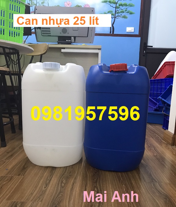 Can nhựa, can nhựa 25 lít đựng hóa chất, can nhựa tại Hà Nội