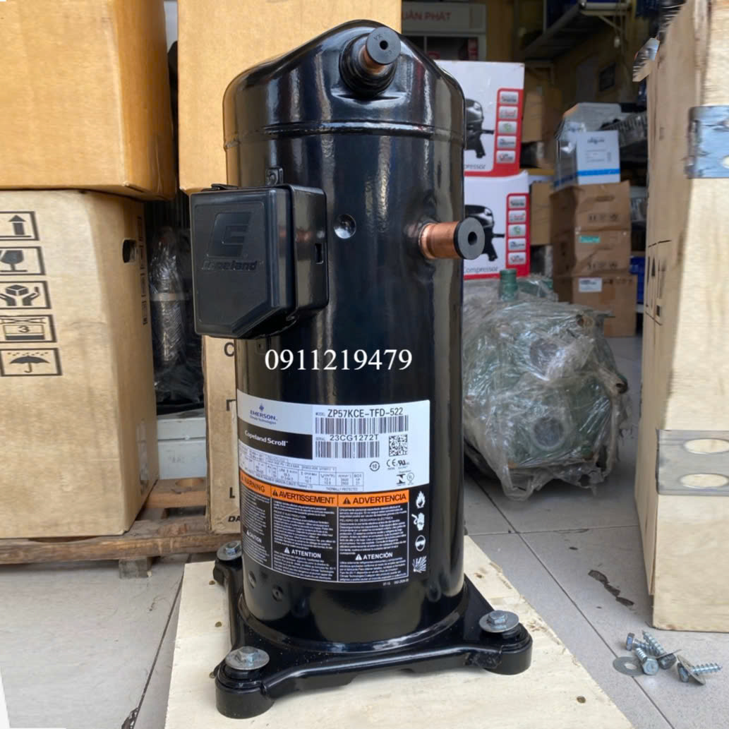 0911219479 cung cấp block máy nén lạnh copeland 4.7hp ZP57KCE-TFD-522
