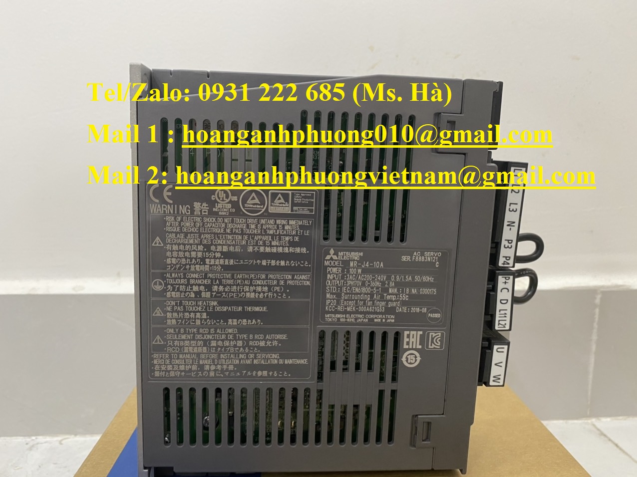 Toàn quốc - giao nhanh - Bộ điều khiển động cơ MR-J4-10A mitsubishi
