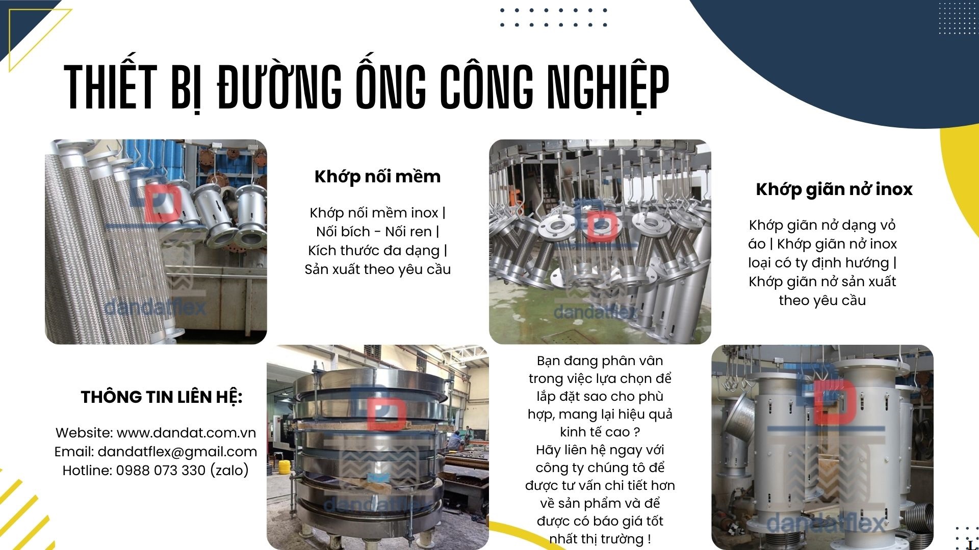 Khớp nối giãn nở inox hình chữ nhật, Ống giản nở inox, Khớp nối inox