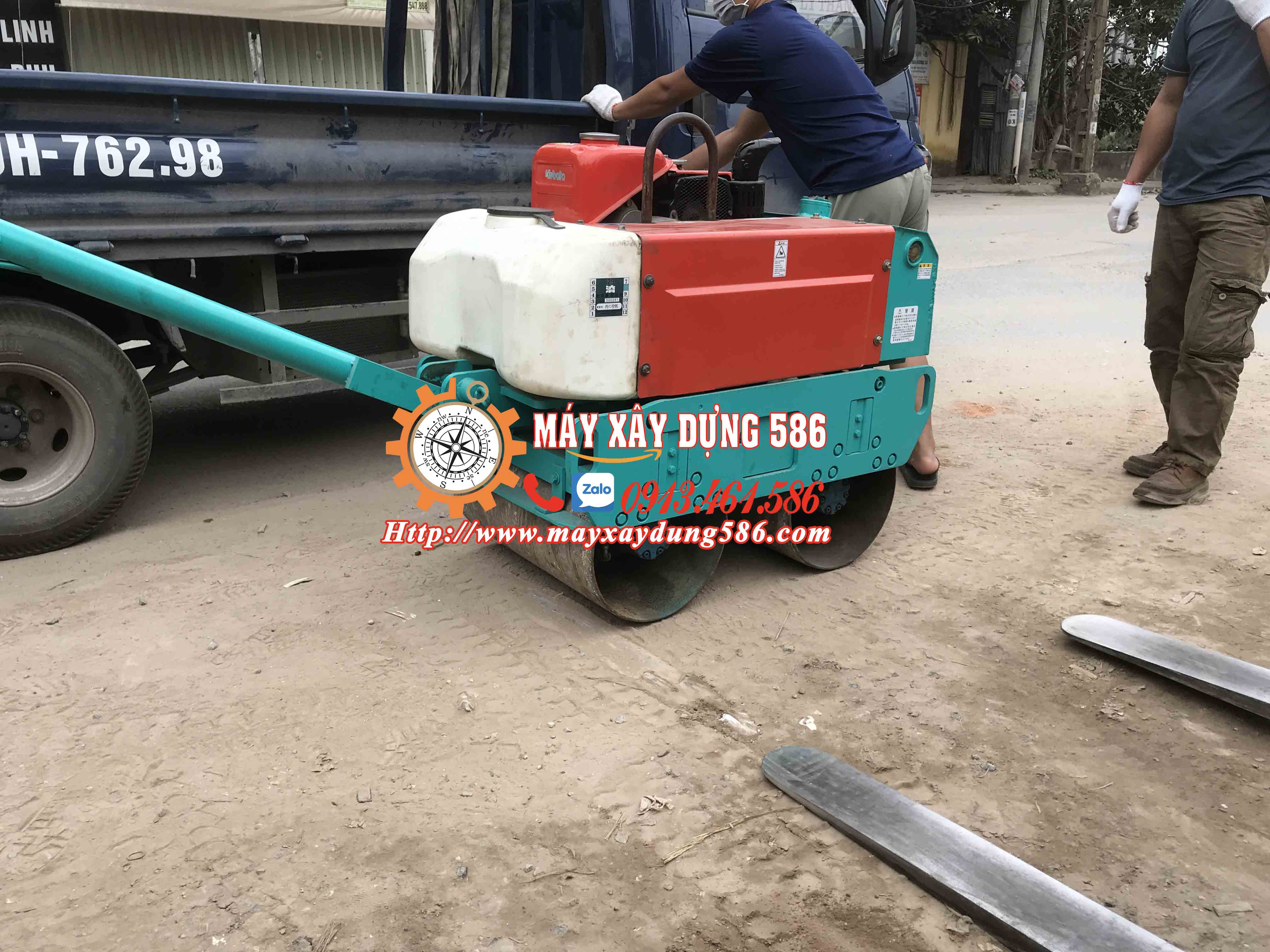 Máy lu rung dắt tay mini nhật bãi hàng sẵn