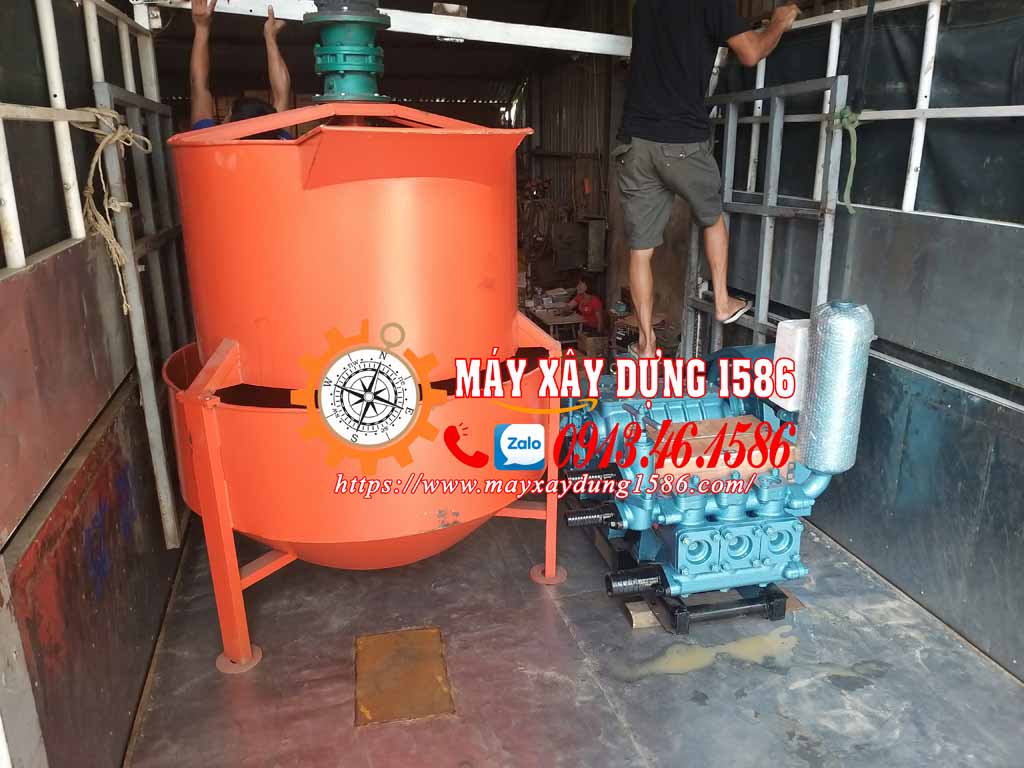 Máy bơm vữa bw250, hàng nhập khẩu chính hãng