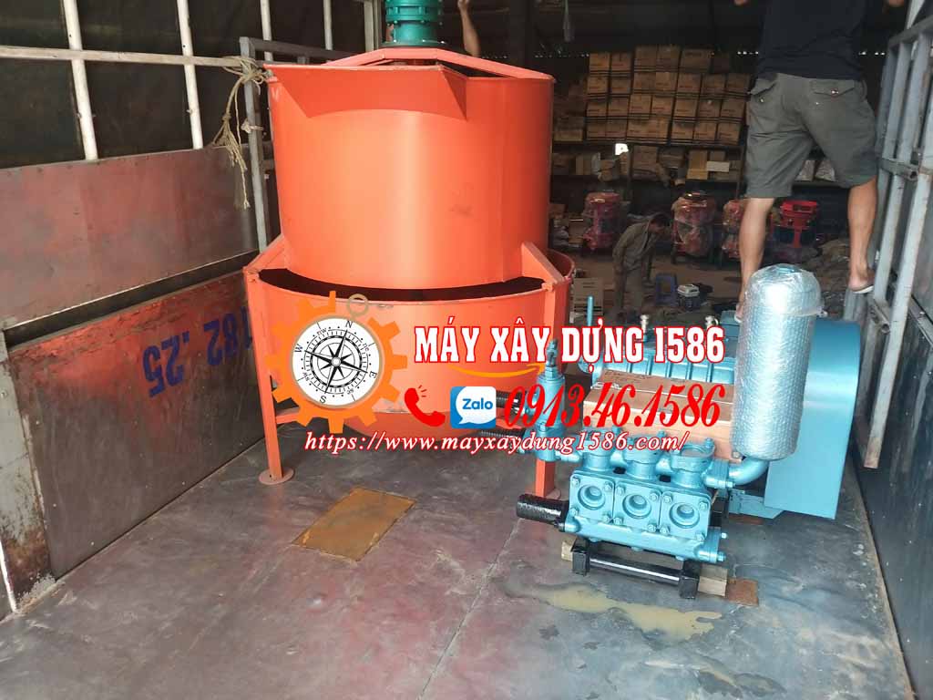 Máy bơm vữa bw250, hàng nhập khẩu chính hãng