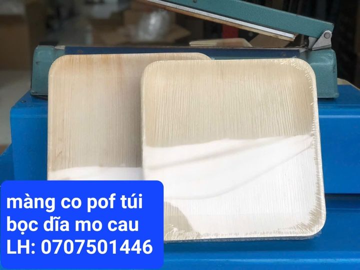 màng co túi pof bọc dĩa mo cau, chén bát mo cau