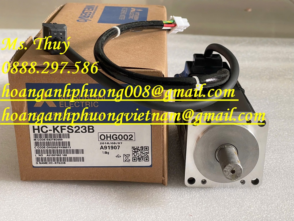 Mitsubishi HC-KFS23B - Động cơ có thắng 200W - Giao toàn quốc