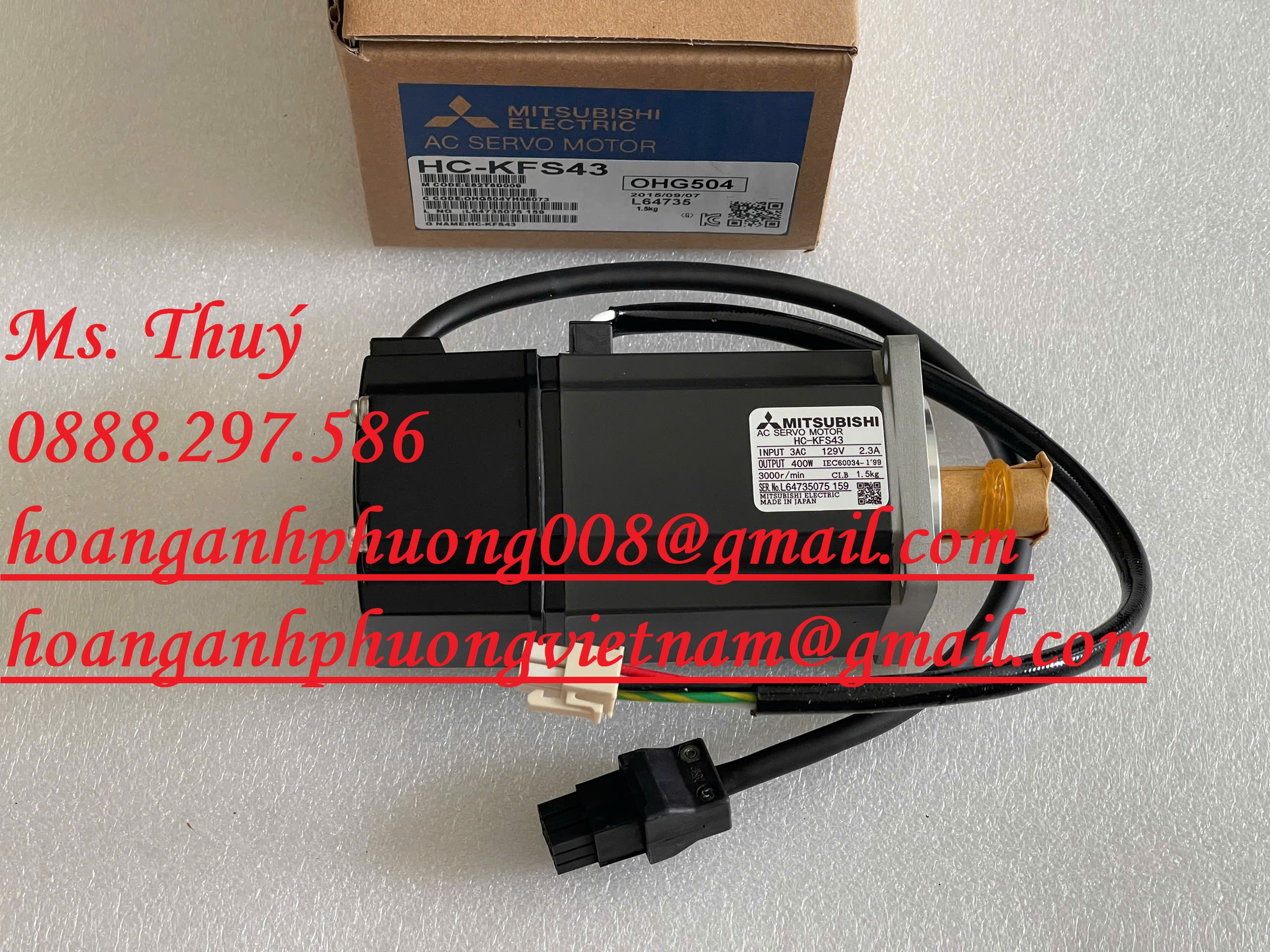 Bộ động cơ nhập khẩu - HC-KFS43 Mitsubishi - Hoàng Anh Phương