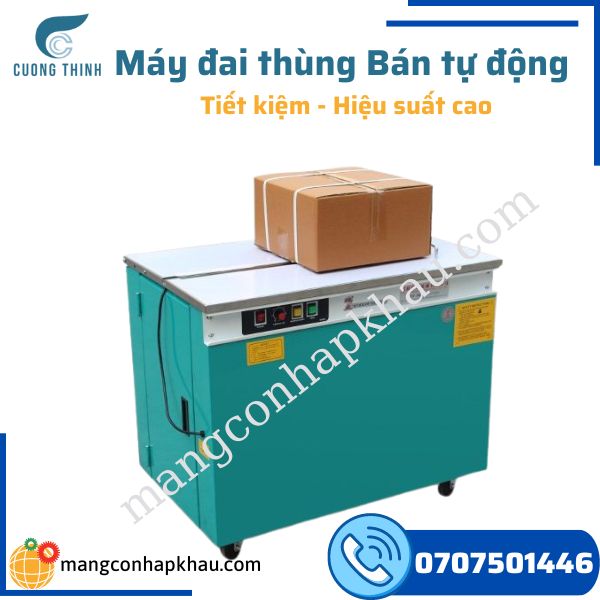 bán máy đai thùng bán tự động hàng sẵn kho