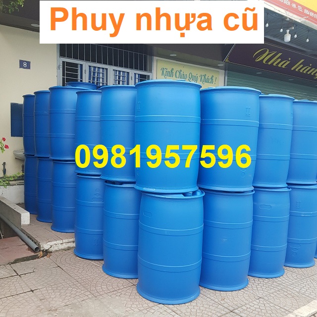 Thùng phuy nhựa 200l, thùng phuy nhựa , phuy nhựa hàng cũ