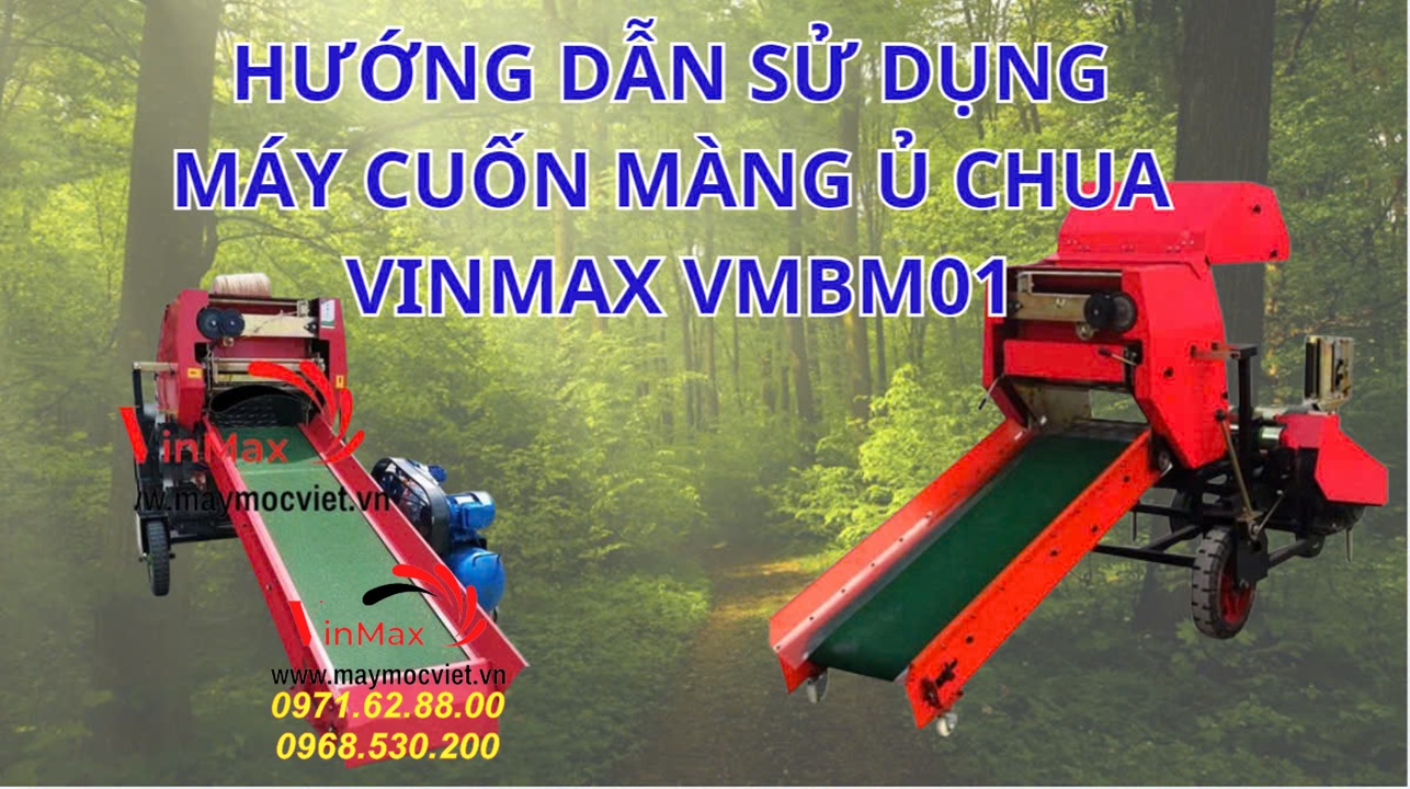 Máy bọc màng thức ăn chăn nuôi Vinmax giá rẻ giao hàng toàn quốc