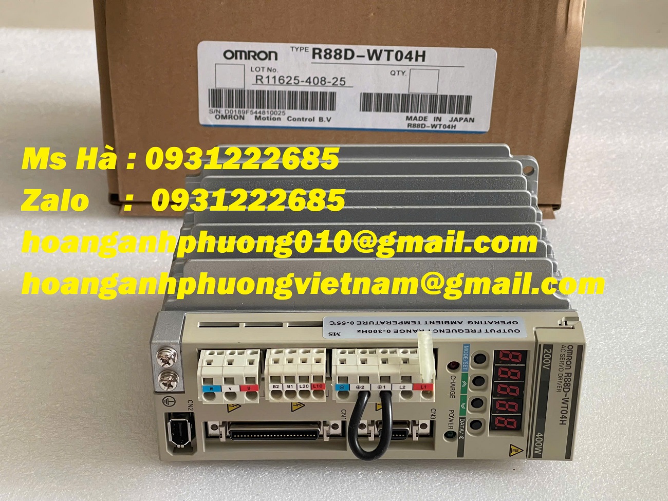 R88D-WT04H  Bộ điều khiển servo omron  công suất 400W