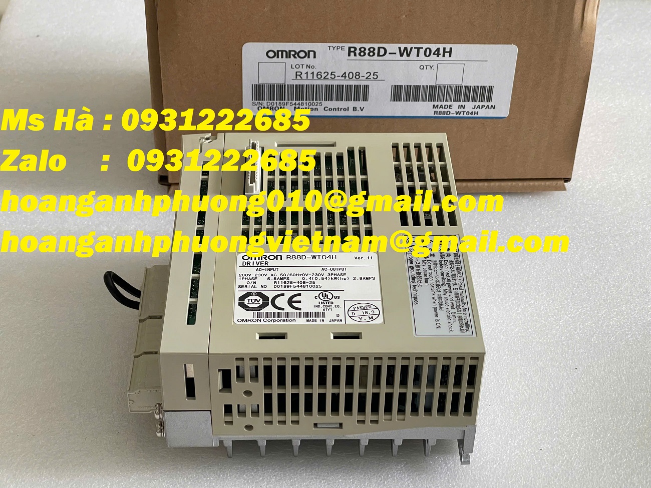 R88D-WT04H  Bộ điều khiển servo omron  công suất 400W