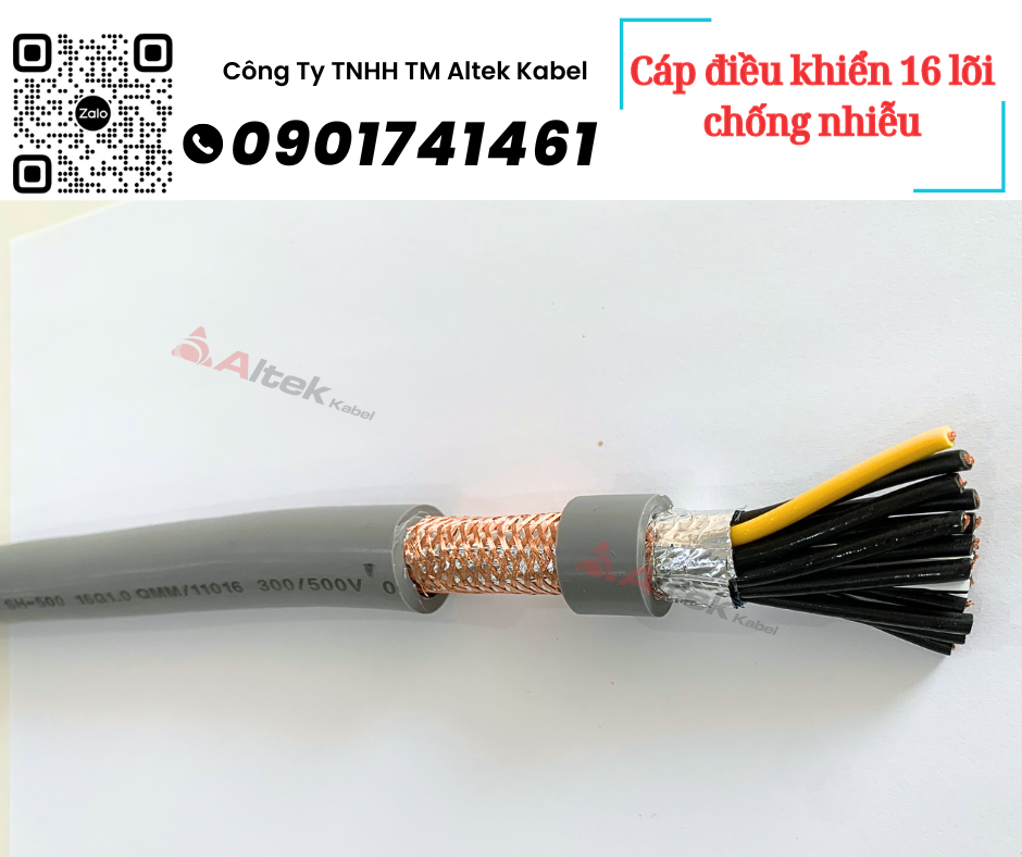 Cáp điều khiển 16 lõi chống nhiễu giá rẻ