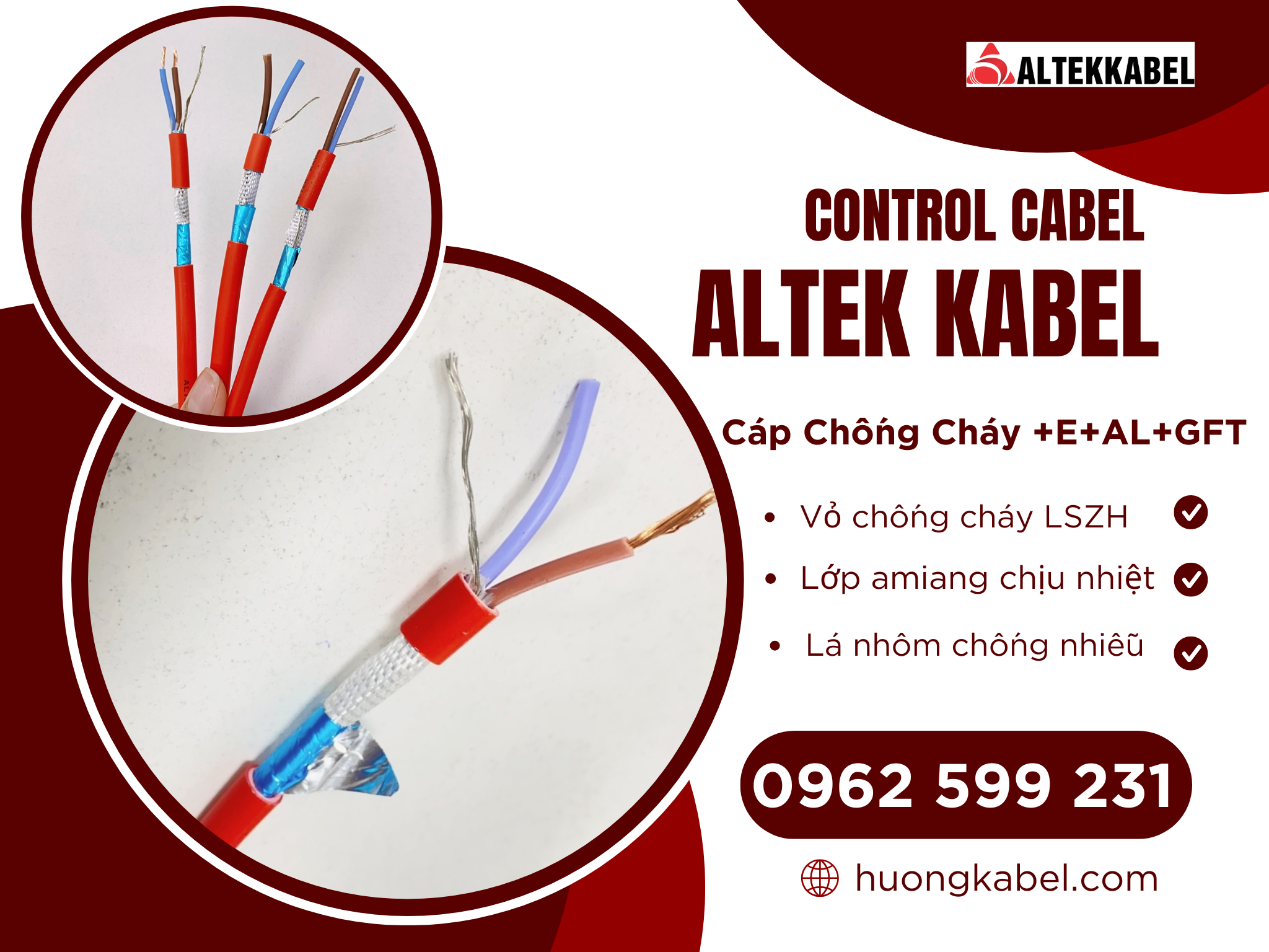 Tổng kho phân phối Cáp Chống Cháy chống nhiễu +E+AL+GFT