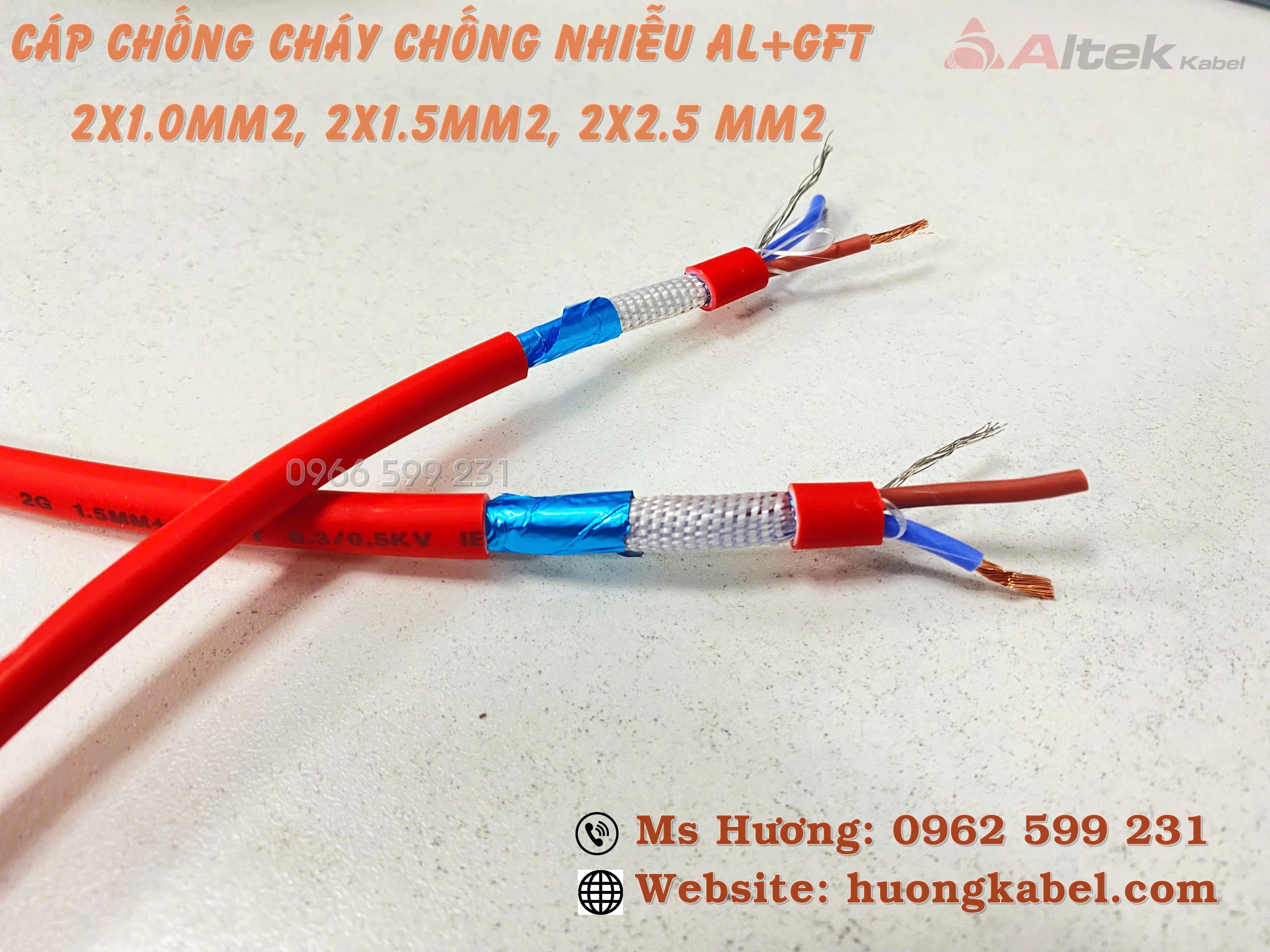 Tổng kho phân phối Cáp Chống Cháy chống nhiễu +E+AL+GFT