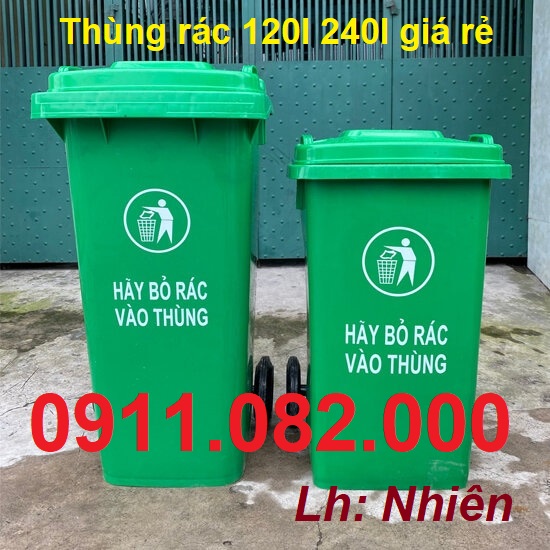 Thùng rác giá rẻ- 120l 240 66l lh 9811982999