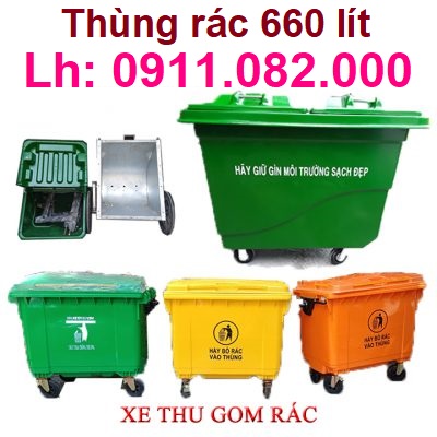 Thùng rác giá rẻ- 120l 240 66l lh 9811982999