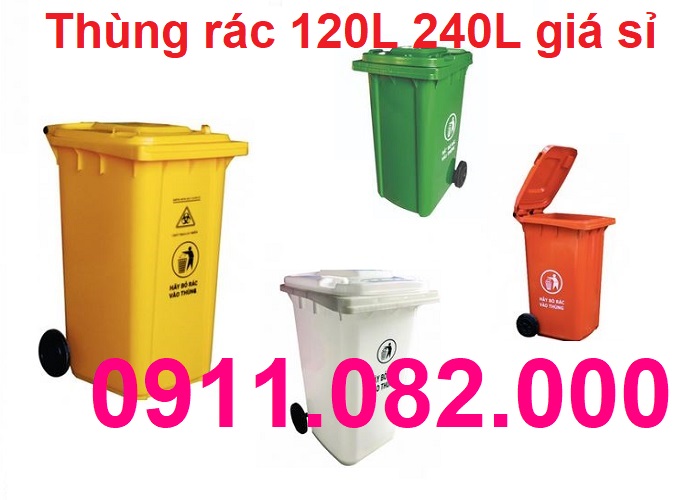 Thùng rác giá rẻ- 120l 240 66l lh 9811982999