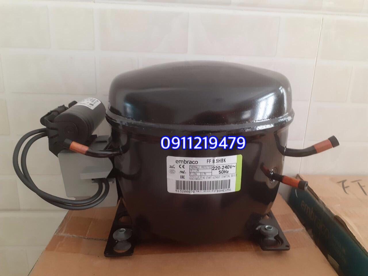 0911219479 cung cấp block emraco 1/4hp R134 FF8,5HBK