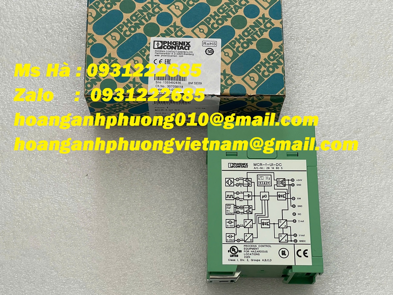 Phoenix contact chính hãng - bộ chuyển đổi MCR-f-UI-DC